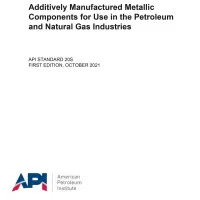 API Standard 20S First Edition 2021 PDF