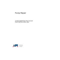 API RP 697 First Edition 2023 PDF