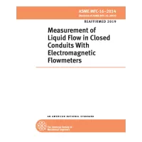 ASME MFC-16-2014 (R2019)