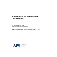 API Spec 15LE