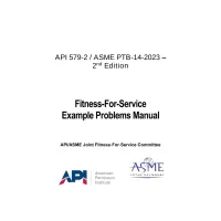 API 579-2 / ASME PTB-14-2023