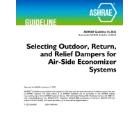 Guideline 16-2022 -- Selecting Outdoor, Return, and Relief Dampers for Air-Side Economizer Systems