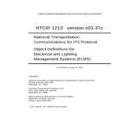 NEMA NTCIP 1213 version v03.37c