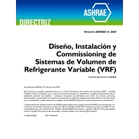 Spanish - Guideline 41-2020 -- Design, Installation, and Commissioning of Variable Refrigerant Flow (VRF) Systems