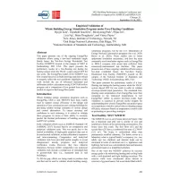 C046 -- Empirical Validation of Whole Building Energy Simulation Program under Free-Floating Conditions (C046)