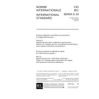 IEC 60454-3-14 Ed. 1.0 b:2001