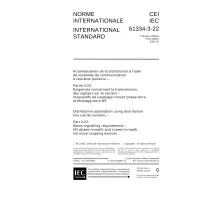 IEC 61334-3-22 Ed. 1.0 b:2001