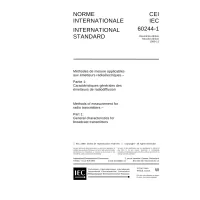 IEC 60244-1 Ed. 2.0 b:1999