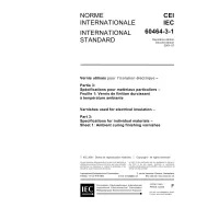 IEC 60464-3-1 Ed. 2.0 b:2001