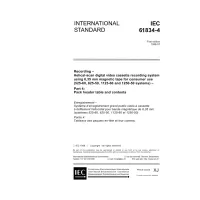 IEC 61834-4 Ed. 1.0 en:1998