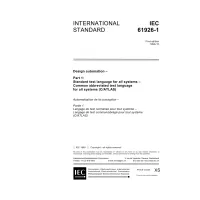 IEC 61926-1 Ed. 1.0 en:1999