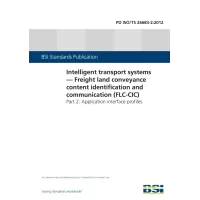 BS PD ISO/TS 26683-2:2012