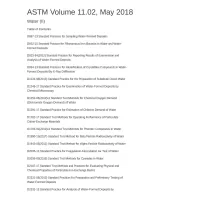 ASTM Volume 11.02:2018