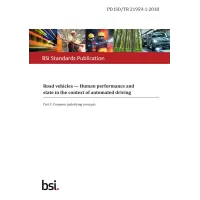 BS PD ISO/TR 21959-1:2018