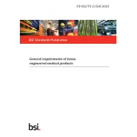 BS PD ISO/TS 21560:2020