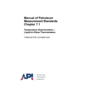 API MPMS Chapter 7.1