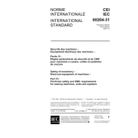 IEC 60204-31 Ed. 3.0 b:2001