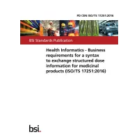 BS PD CEN ISO/TS 17251:2016