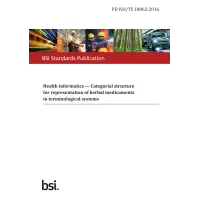 BS PD ISO/TS 18062:2016