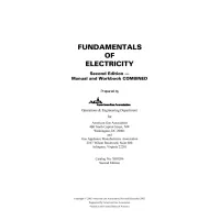 Fundamentals of Electricity - Combined Manual & Workbook