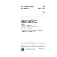 IEC 60917-2-3 Ed. 1.0 en:2006