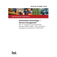 BS PD ISO/IEC TR 20000-12:2016