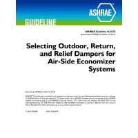 Guideline 16-2018 -- Selecting Outdoor, Return, and Relief Dampers for Air-Side Economizer Systems