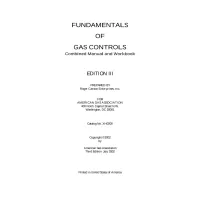 Fundamentals of Gas Controls - Combined Manual & Workbook