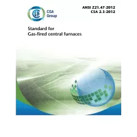 CSA ANSI Z21.47-2012/CSA 2.3-2012