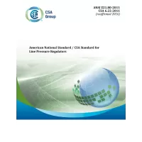 CSA ANSI Z21.80-2011 (R2016)/CSA 6.22-2011 (R2016)