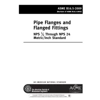 ASME B16.5-2009