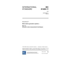 IEC 61400-11 Amd.1 Ed. 2.0 en:2006