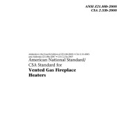 CSA ANSI Z21.88b-2008/CSA 2.33b-2008