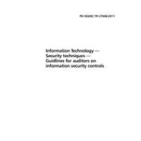 BS PD ISO/IEC TR 27008:2011