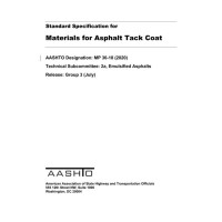 AASHTO MP 36-18 (2020)