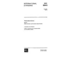 IEC 60904-9 Ed. 1.0 en:1995